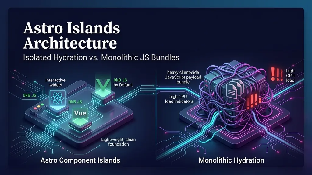 Astro Islands Architecture: Isolated Hydration vs. Monolithic JS Bundles