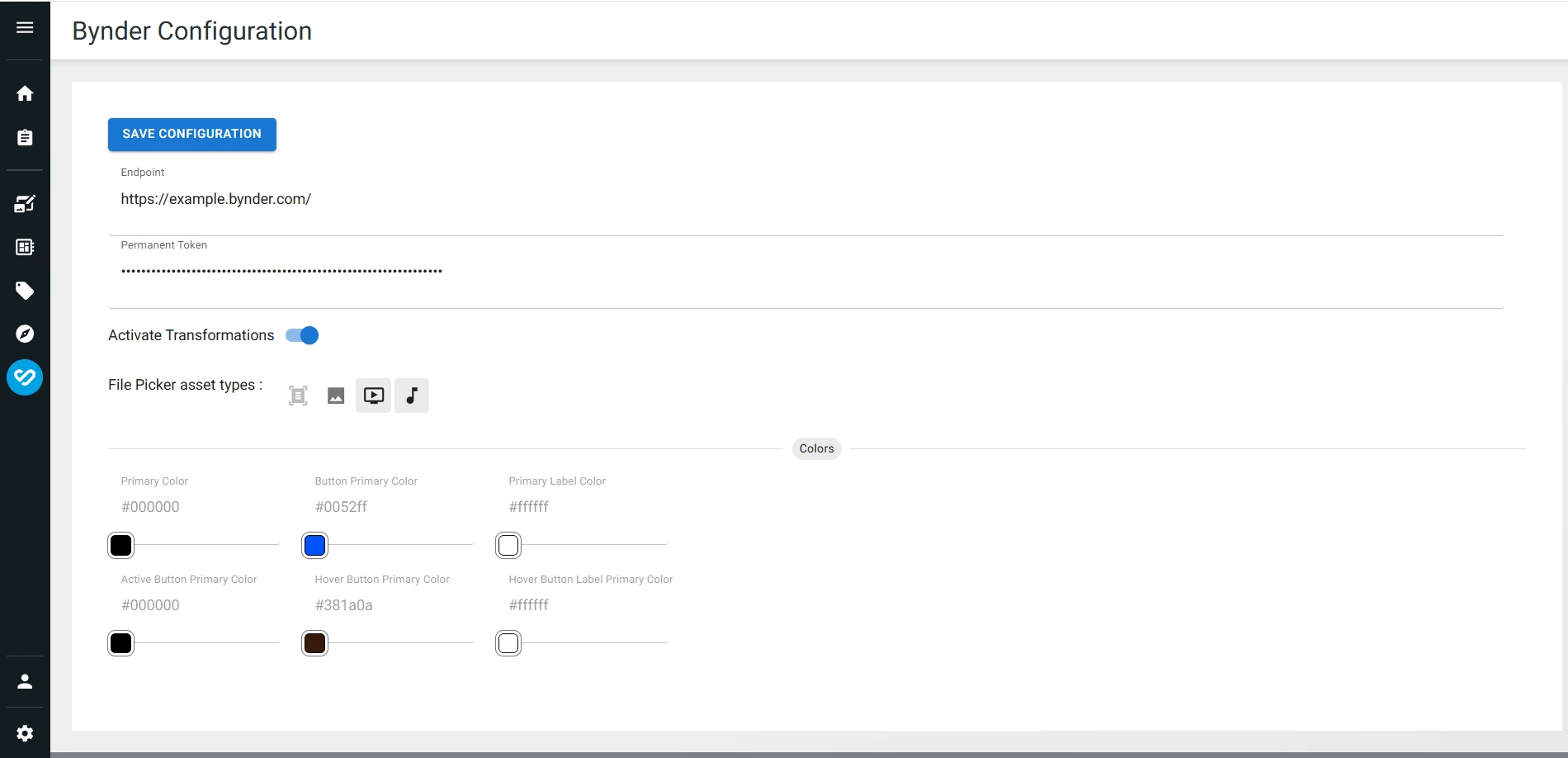 Configuration Interface